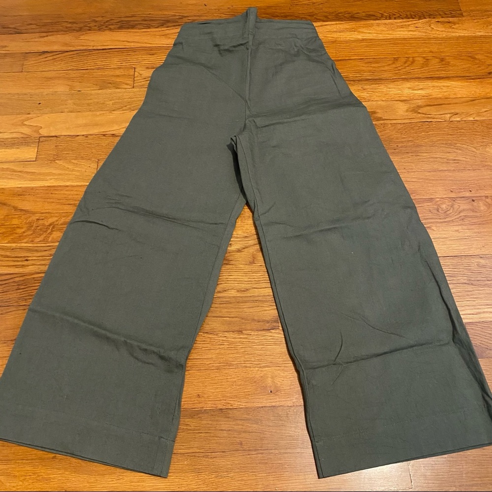 Only Child Dune Pant in olive cotton